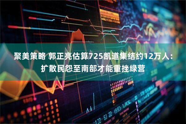 聚美策略 郭正亮估算725凯道集结约12万人：扩散民怨至南部才能重挫绿营